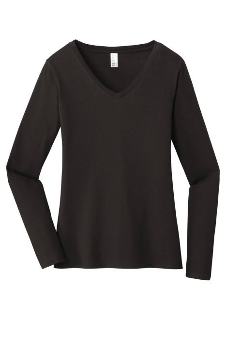 District ® Women’s Very Important Tee ® Long Sleeve V-Neck - Image 3