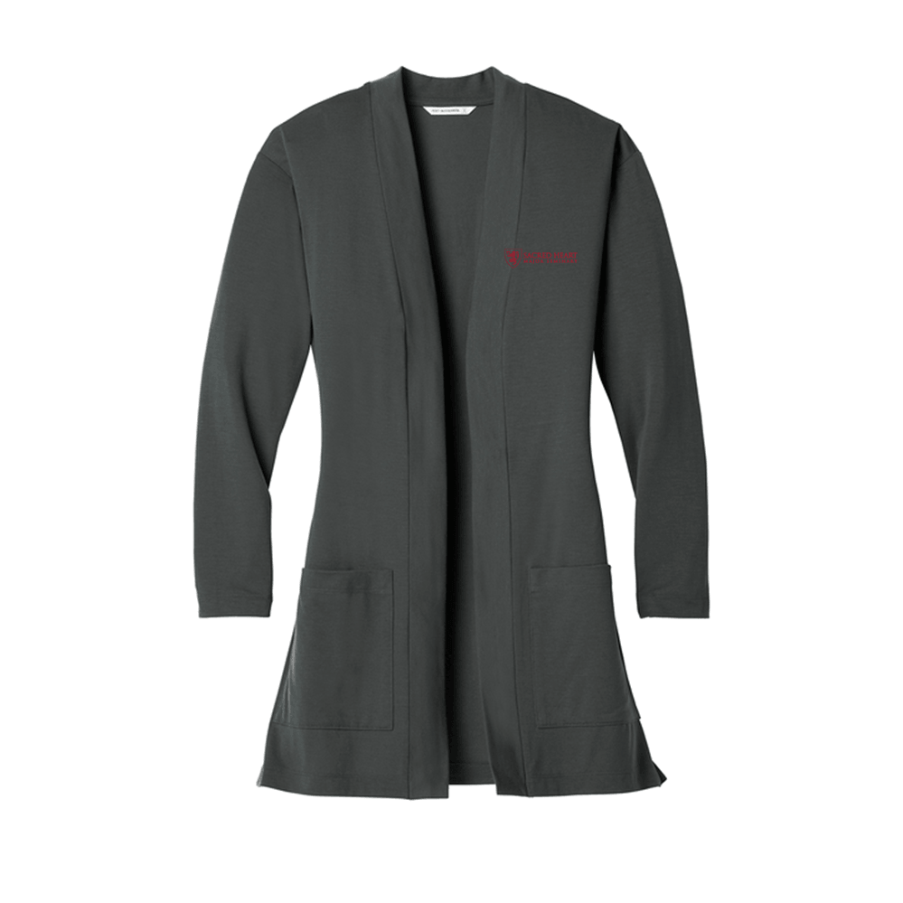 Ladies Long Pocket Cardigan